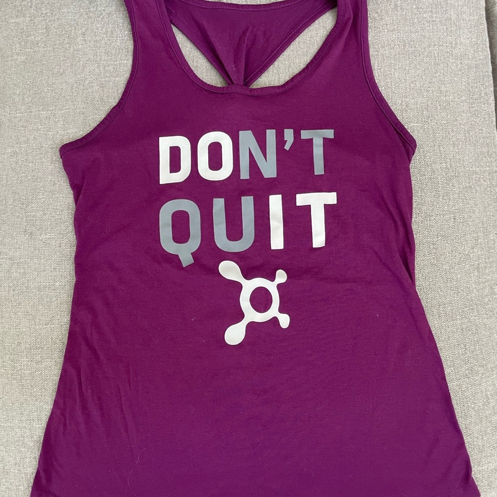 Women’s Orangetheory OTF Racerback Tank “Don’t Quit” Magenta